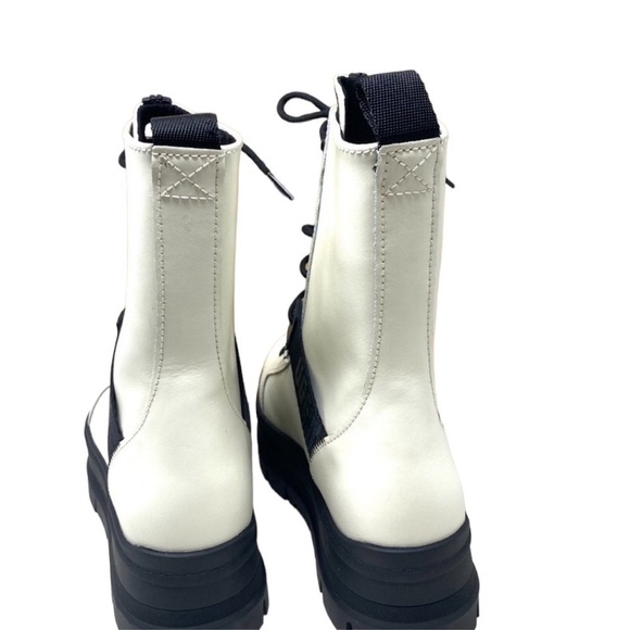 UGG Sheena White Leather Platform Boots Size 5 NWOB - Picture 5 of 5